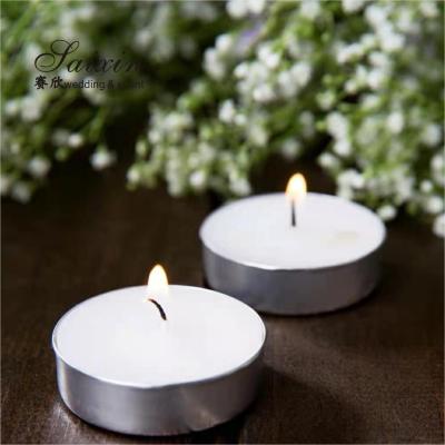 Chine Wholesale Decoration Wedding Event Cheap Aluminium Cup 8 Hours Tealight Candle For Party à vendre