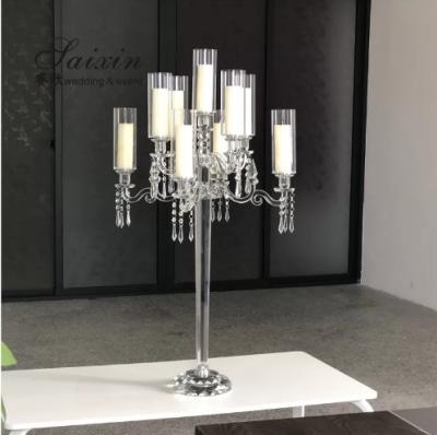 China Gorgeous 9 Light Crystal Candelabra For Elegant Formal Event for sale