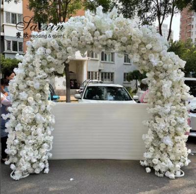 China Artificial Wedding Arch Flowers Fake Floral Arch Decoration for sale