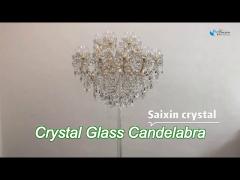 Luxury Table Decoration 18 Arms  Full Crystal Chandeliers Candelabra For Wedding Centerpieces