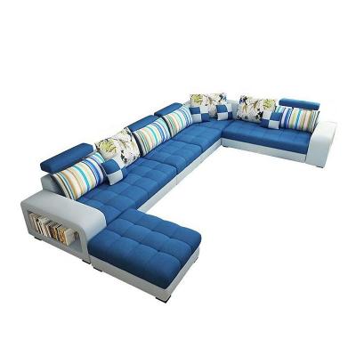 China Convertible Living Room Corner Sofa 6 Seat Stage Design U Shape Sofa Sets Living Room Furniture for sale