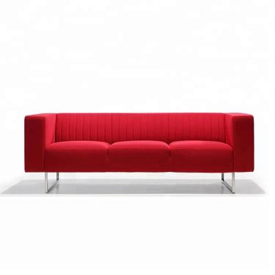 China Triple Seats Sofa Design Foldable Modern Red Sofa Bed for sale