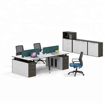 China Assemble Standard Size 4 People Workstation For Office for sale