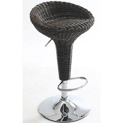 China Modern Minimalist Rotating Cafe Chair Rattan Lift Chair European Bar Stool Bar Chair Rattan Leisure Chairs for sale