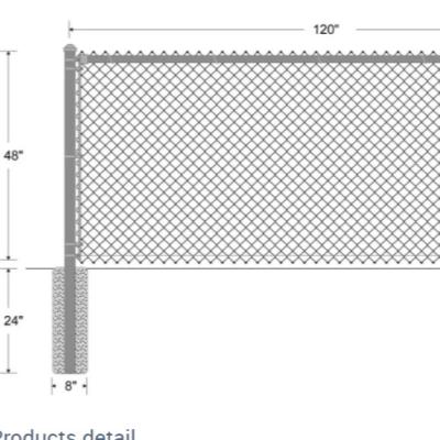 China Sport Fence Hot Dipped Galvanized Chain Link Fence, China Chain Link Mesh Fence for sale