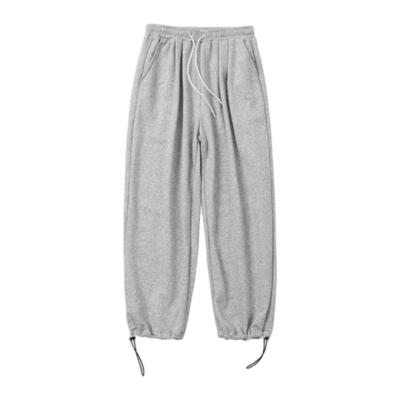 China Summer Unisex Oversized Loose Fit Sweatpants Best Selling Casual Hip Hop Anti-pilling Trouser Pants Rope Sweatpants for sale