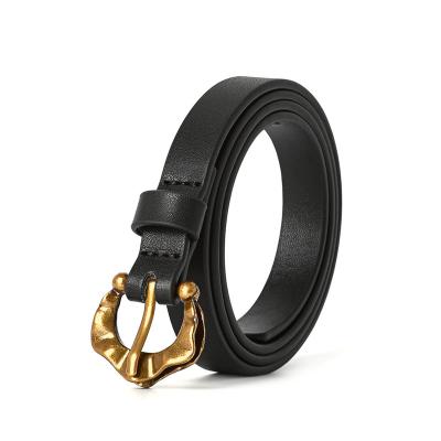 China Cowhide Women Fashion Belts Leather Women Dress Jeans Belt Alloy Pin Buckle Belt For Women for sale