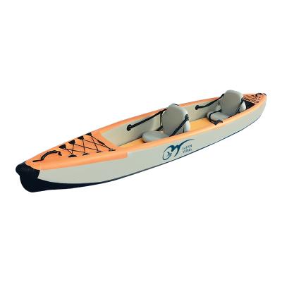 China Sea Kayak 2-Person Inflatable Kayak Drift Boat Two Person Spacious Double Seats Fishing Sport Surfing Board for sale