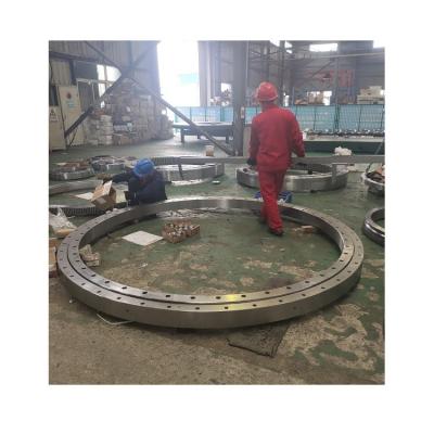 China Single Row Cross Roller 50 Mn CROSS ROLLER 110.32.1400 Large Size Gear Non Swivel Ring Bearing Hot Sale for sale