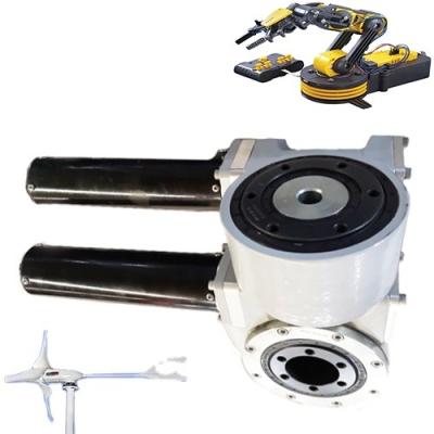 China 50Mn/42CrMo Dual Axis Slewing Drive SDE3 With 24V Motor For Solar Tracking System for sale