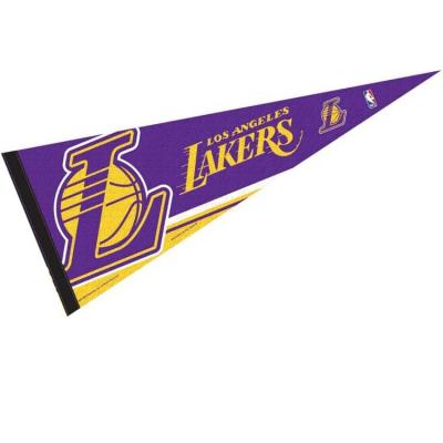 Chine Fade Resistant Felt Pennant Banner, bannières de drapeaux de sport de NBA de 15x20cm à vendre