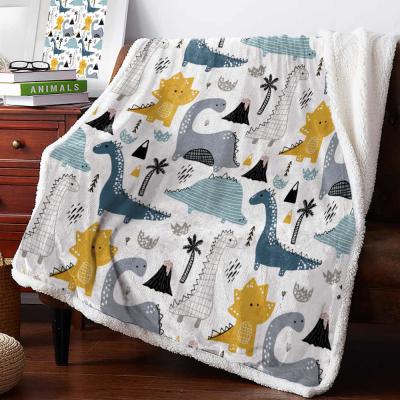 China Bedroom All seasons Polyester Fleece Blanket , Super Soft Kids Fleece Throw for sale