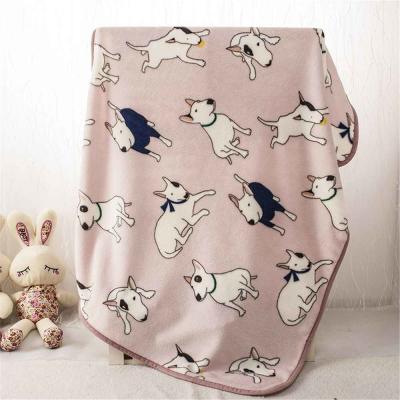 China 175gsm New Born baby Polar Fleece Throw Blanket Super Cozy Reversible Quilted for sale