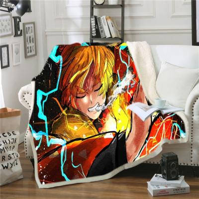 China Cartoon Character Printing Polyester Fleece Blanket Throws 80*100cm for sale