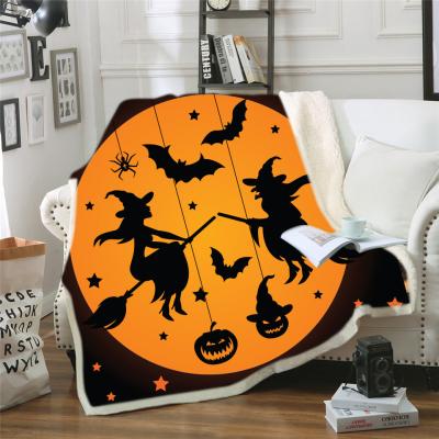 Cina 50cm*60cm Halloween morbido hanno stampato uso della coperta della flanella il multi in vendita