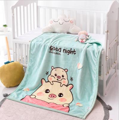 China Super Soft Polyester Fleece Blanket , Woven Flannel Fleece Throw Blanket for sale