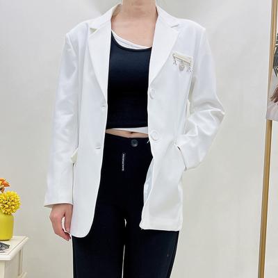 China Custom Fashion Women Long Sleeve Blazer Sexy Fit Women Suit Office Evening Wear for sale