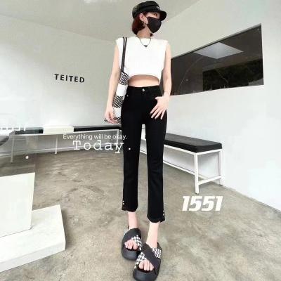 China Breathable New Style Black Jeans Ladies Pencil Pants Women Elastic Force for sale