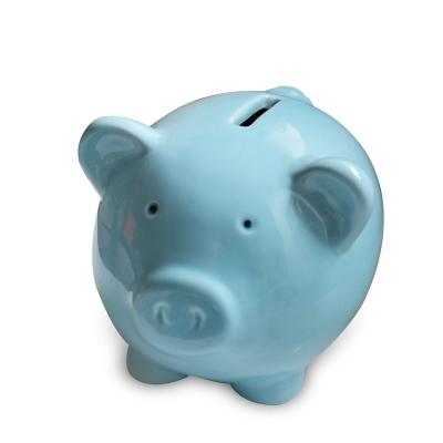 China Coin & Piggy Ceramic Dolomite Pig Handpainting Bank Money Saving Coin Money Bank Savings Bank for sale