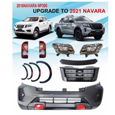 China ABS 2016-2018 Upgrade NP300 New 2021 Navara Np300 Body Kit With Head Lamp And Tail Lamp for sale