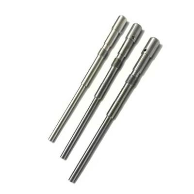 China Industrial Equipment Factory CNC Turning Stainless Steel Micro Driving Motor Double Knurling Shaft For Electric Fan for sale