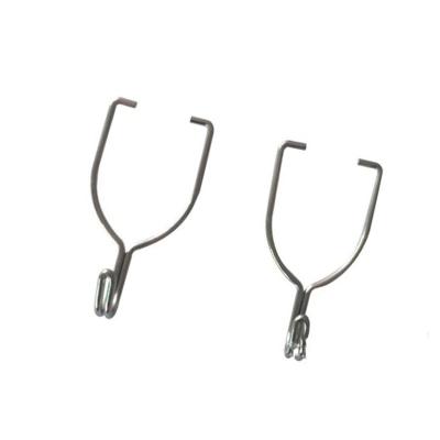 China Custom Machined Steel V Shaped Bend Flexible Coil Spring Guides Spring with Zinc-Nickel Gold Plating for sale