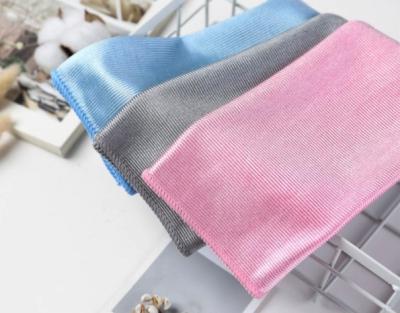 China Microfaser Home Actions Microfiber Window Glass Cloth Viable Clean Towel Microfaser Polishing Towel 40x40cm for sale