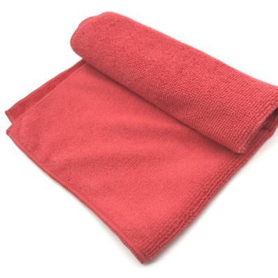 China Clean Microfiber Cloth Microfiber Red Color Microfiber Home Viable 250gsm Cleaning Cloth 40x40cm Towel for sale