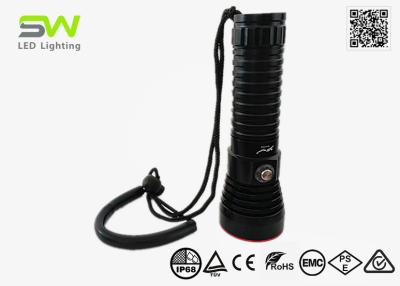 China Underwater 80M 1500 High Lumens Scuba Diving Flashlight SOS Strobe Flashing for sale