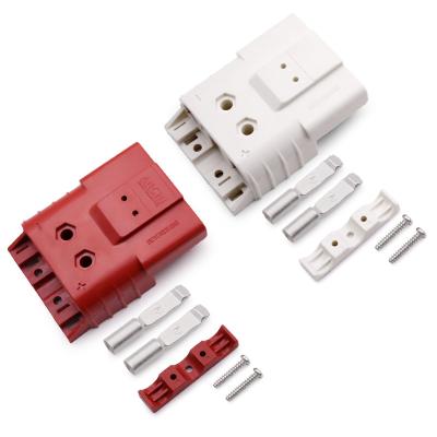 China Power supply.  Electric vehicles.  Material handling equipment.  Rechargeable battery applications.  Power distribution equipment.  Industrial equipment. 2Pin SBE80A 600V Forklift Bettery Connector  Battery Charging Plug High Voltage plugs anderson style  quick connector plug for sale