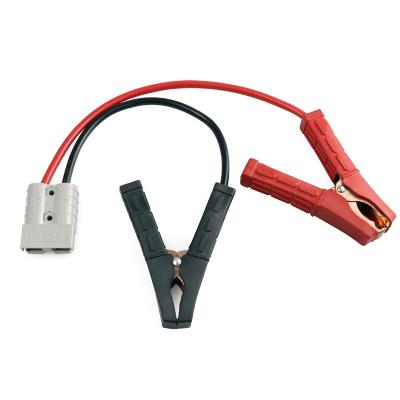 China The copper plating silver Hot sale 50 amp high-current Anderson type connector 6 awg cable with battery clamps for sale