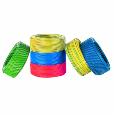 China Overhead standard house electrical wiring suppliers wire selektrischer Draht 6mm einadriger PVC-isolater elektrischer Kabel haus draht for sale