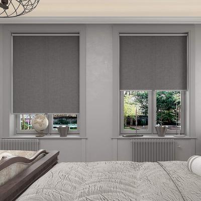 China Durable/Easy Clean/Waterproof/Fireproof Light Day Night Blind Shades Semi-shading Window Roller Sunscreen Roll Curtain for sale