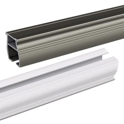 China Durable/Easy Thick Square Metal Curtain Rod Sliding Track Skylight Track Clean/Waterproof/Fireproof Pulley System For Stage for sale