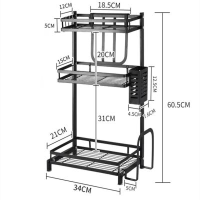 China Sustainable Foldable Kitchen Spice Rack 3 Tier Wall Mounted Stainless Steel Spice Rack for sale