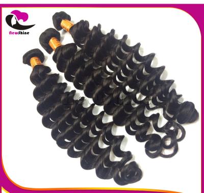 China Super Soft  Top Quality Unprocessed 100%  Brazilian Human Hair Wefts Premium Quality  Virgin Hair Loose Curl for sale