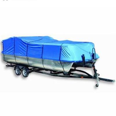 China Pontoon Boat Cover 600 Denier Semi Customized Pontoon Boat Cover, Fit 23ft Long Pontoon Boat With Storage Bag for sale