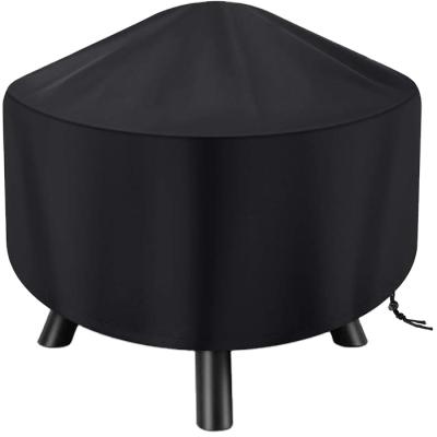 China Round Fire Pit Cover Waterproof Anti UV Weather Proof Design Provided for sale