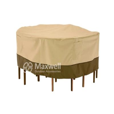 China Waterproof Round Patio Furniture Covers For Outdoor Round Table Chair Set Covers 100% Waterproof 62