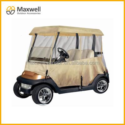 China Golf Cart Enclosure Golf Cart Fence With Zippered Gate for sale