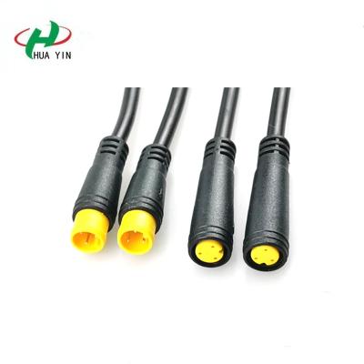 China Electric Bike M8 3pin Connector 3core Mini Waterproof LED Strip Connector for sale