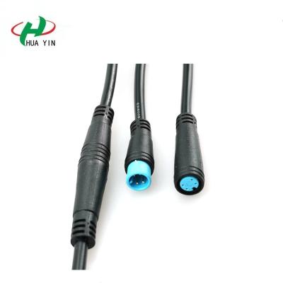 China Automotive M8 4 Pin Waterproof Cable Connector For Electric Bike Male M8 4pin Waterproof Circular Female And Sensor Cable Connector for sale