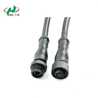 China Power M12 7 Pin Male Female Power Cord Connector M12 7pin Waterproof Connector for sale