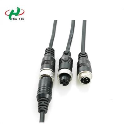 China M12 Power Aviation Cable Plug Male Female Connector 4 Pin Waterproof Connnector m12 for sale