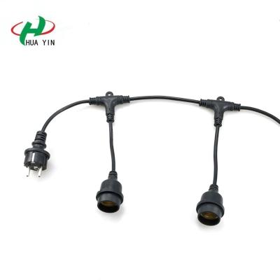 China New screw design christmas string light lamp holder for e27 led string lights outdoor for sale