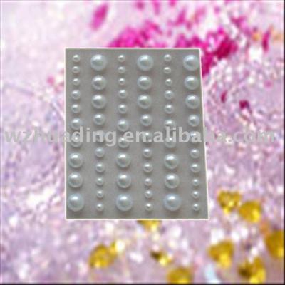 China Half Decorative Sticker Pearl Self Adhesive Stickers For Decor for sale