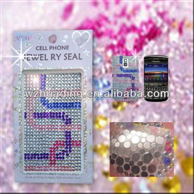 China Crystal diamond for iphone 5 sticker custom cell phone led light flashing stickers for sale