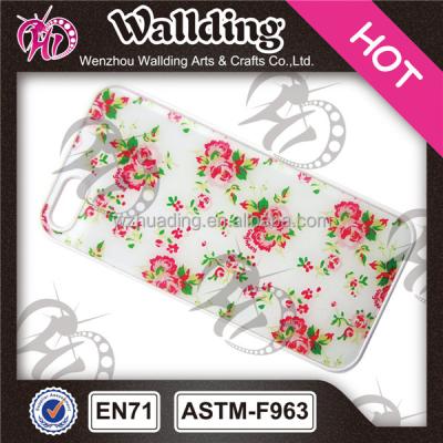 China Decorative Sticker Flower Printng Epoxy Sticker Phone for sale