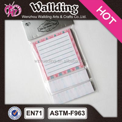 China Scrapbooking Calendar Notepad Self Adhesive Sticky Note for sale