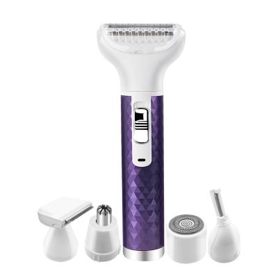 China New Household Design Lady Shaver 4 in 1 Women Summer Mini Portable Hair Removal Hair Shaver Facial Trimmer for sale